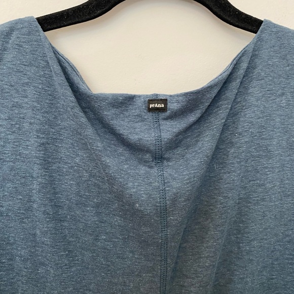 Prana Cowl Neck Heather Blue Long Sleeve Sweatshirt Women Size S - Picture 4 of 4